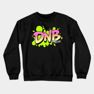 DNB - Junglist Splat (Lime Green) Crewneck Sweatshirt